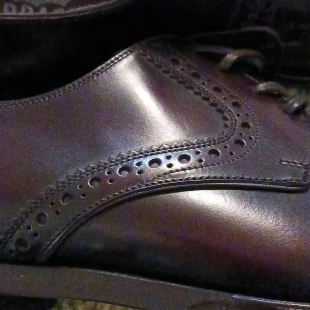 Men’s Burgundy Leather Dress Shoes by Ferragamo